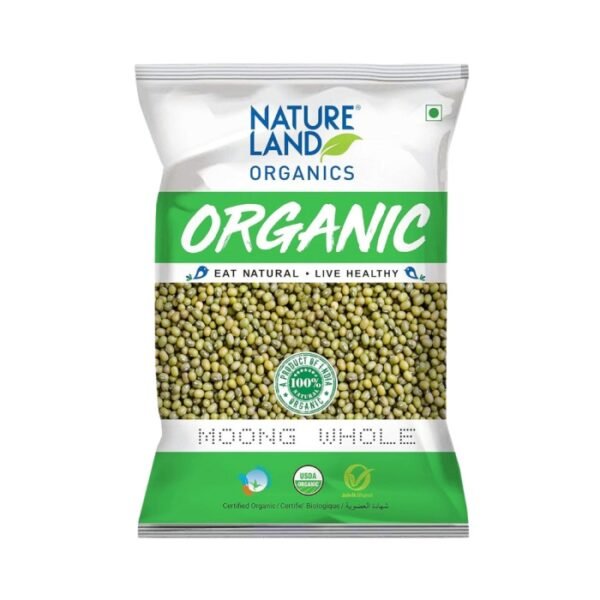 Natureland Organics Moong Whole 500 gm