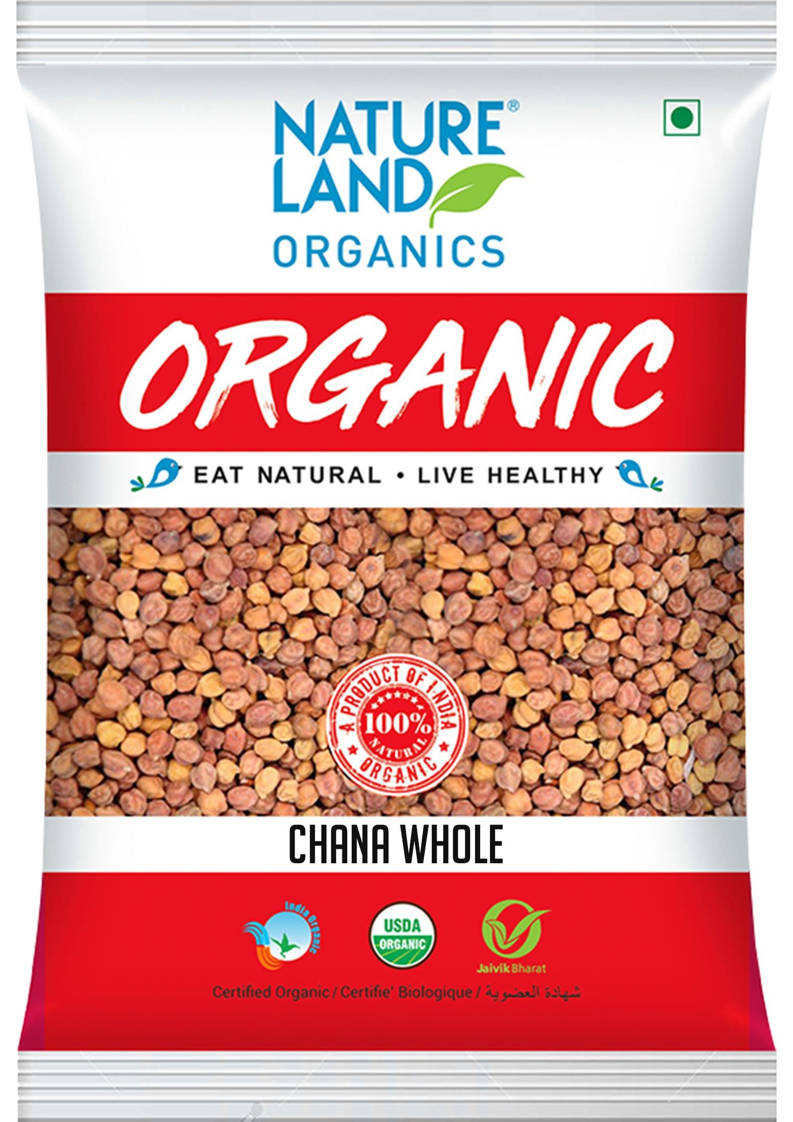 Natureland Organics Chana whole 1 kg